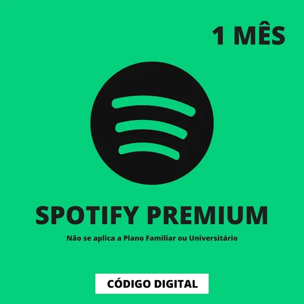 Gift Card Spotify Premium 1 Mes Brasil Codigo Digital