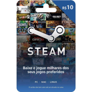 Gift Card Steam 10 Reais