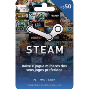 Gift Card Steam 50 Reais