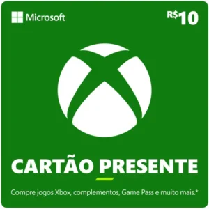 R 10 Gift Card Xbox Cartao Presente Digital