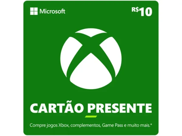 R 10 Gift Card Xbox Cartao Presente Digital