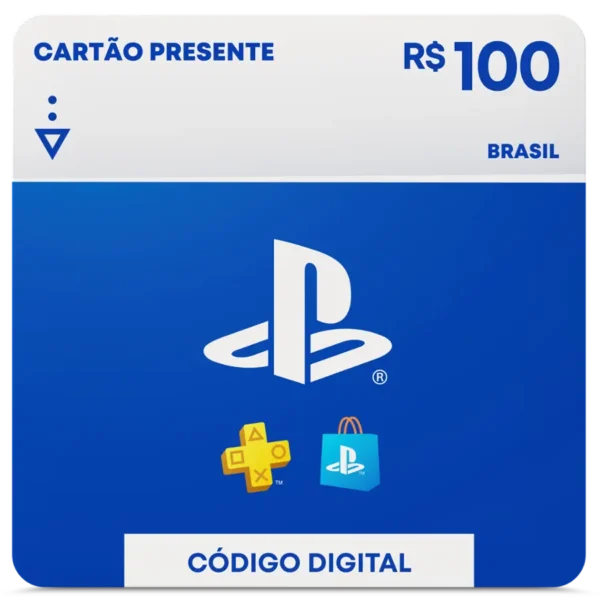 Cartao PSN R 100 Reais Playstation Network Brasill