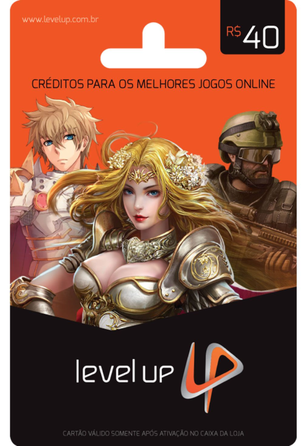 Gift Card Level Up De 40 Reais