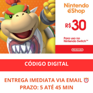 Nintendo Gift Card Digital 30 Reais 1