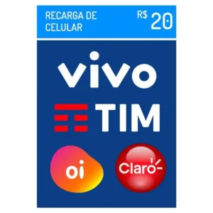 Recarga Celular – Tim Claro Vivo Oi 20,00 Reais